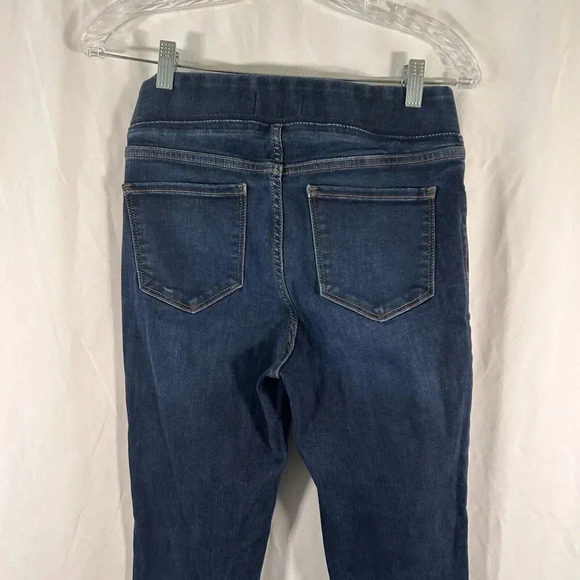 Old Navy Jeggings Women's 6 Dark Wash Denim Rockstar Pull On Mid Rise Cotton Ble - Picture 6 of 7